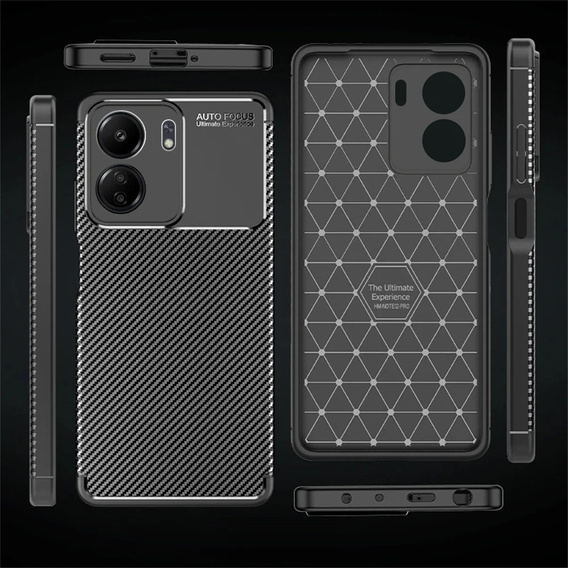 Telefontok a Xiaomi Redmi 13C / Poco C65, Carbon Gel, fekete