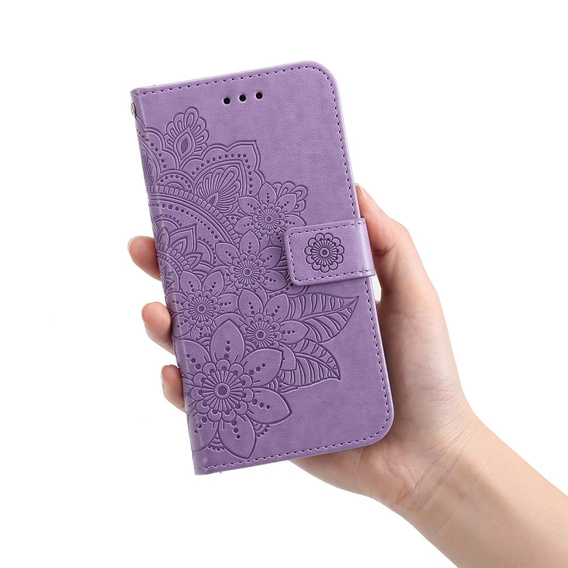 Pattintható tok a Samsung Galaxy A53 5G, Mandala Flower, lila