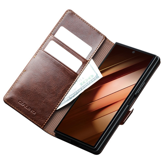 Bőr pénztárca tok állvány funkcióval Samsung Galaxy Z Fold7-hez