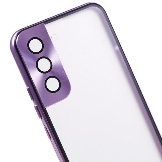 Telefontok a Samsung Galaxy S21, Magnetic Dual Glass, lila