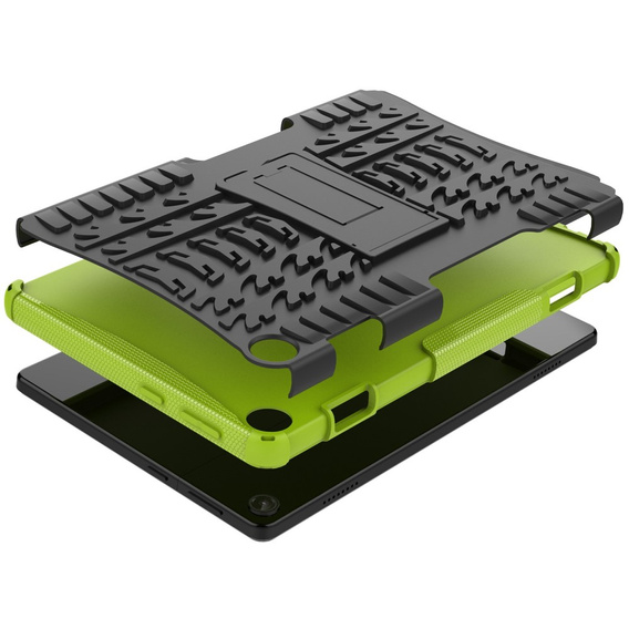 Tok Lenovo Tab M10 10.1 Gen 3, Tire Armor, fekete / zöld