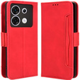 Pattintható tok a Infinix Zero 30 5G, Card Slot, piros