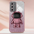 Tok Samsung Galaxy A55 5G, Glitter Astronaut, rózsaszín