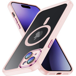 Tok iPhone 15 Plus, ERBORD Impact Guard, MagSafe, rózsaszín