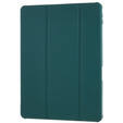 Tok iPad 10.2 2021 / 2020 / 2019, Smartcase Hybrid, tolltartó résszel, sötétzöld