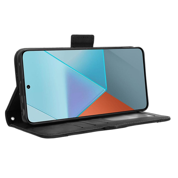 Pattintható tok a Xiaomi Redmi Note 13 Pro 5G, Card Slot, fekete