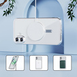 Tok iPhone 16 Plus-hoz, Electro MagSafe, ezüst + üveg a képernyőhöz