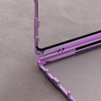 Magnetic Dual Glass MagSafe tok Samsung Galaxy S22 Ultra, lila