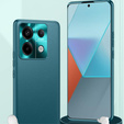 Bőr tok Xiaomi Redmi Note 13 Pro+, leather hybrid, zöld