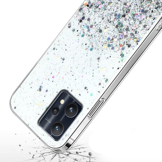 Telefontok a Realme 9 Pro+ Plus / Realme 9 4G, Glittery, átlátszó