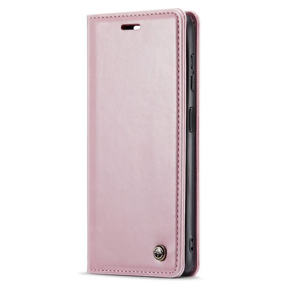 CASEME flip tok Samsung Galaxy A14 5G, Waxy Textured, rózsaszín