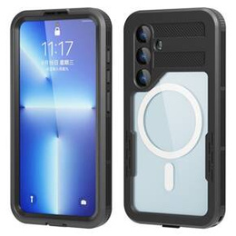 Vízálló tok Samsung Galaxy S24, Redpepper, MagSafe-hoz, fekete