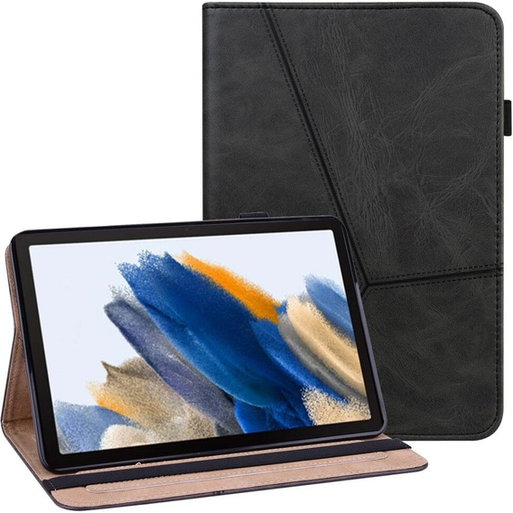 Tok Samsung Galaxy Tab A9+, Classic, tolltartóval, fekete