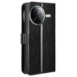 Pattintható tok a Xiaomi Poco F7 Ultra, Crazy Horse Wallet, fekete