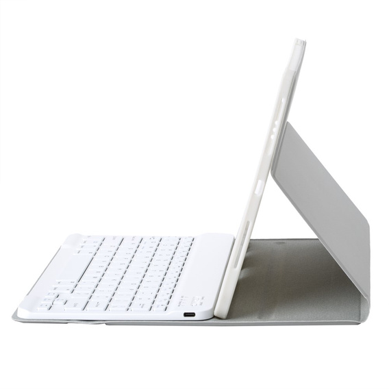 Bluetooth billentyűzetet tartalmazó tok iPad 11" 2025 A16 (11 gen.) / iPad 10.9" 2022 (10 gen.) készülékhez, szürke