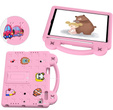 Gyermek tok iPad 9.7" 2018/2017 (6/5 gen.) / Pro 9.7" 2016, Cute Patterns, állvánnyal, rózsaszín