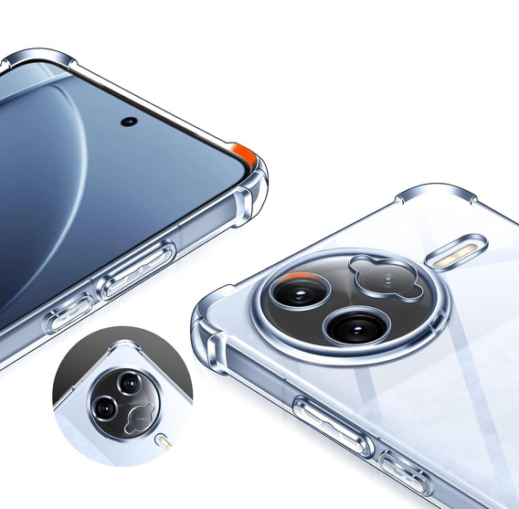 Telefontok a Xiaomi Poco F7 Ultra, Dropproof, átlátszó