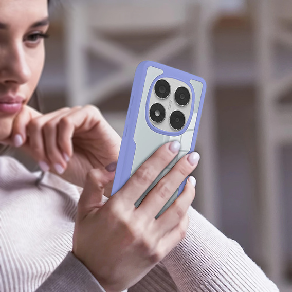 Tok Xiaomi Redmi Note 14 Pro 5G készülékhez, Shockproof, fóliával, lila