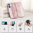 Pattintható tok a Xiaomi Redmi 15C 4G/LTE, Butterfly, rózsaszín rose gold