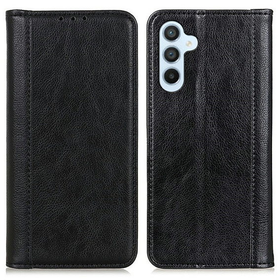 Telefontok a Samsung Galaxy A56, Wallet Litchi Leather, fekete