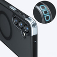 Tok Samsung Galaxy A16-hoz, MagSafe, ERBORD Matt Case, fekete + képernyőüveg