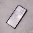 Magnetic Dual Glass MagSafe tok Samsung Galaxy S23 Ultra, fekete