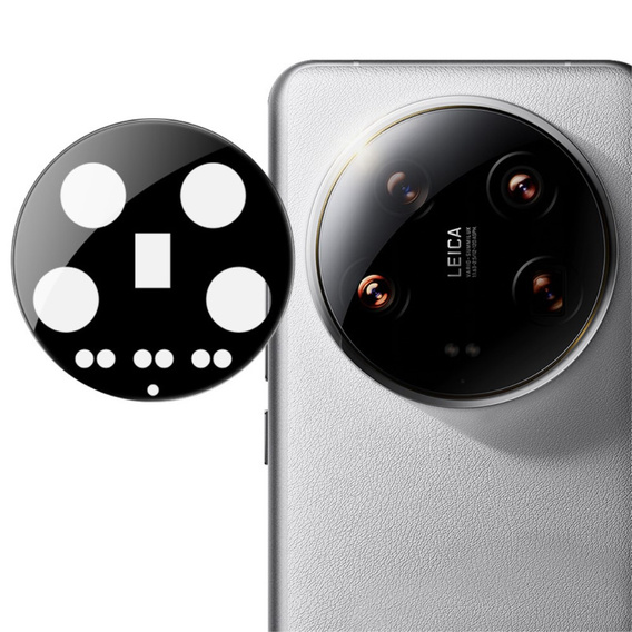 Edzett kameraüveg Xiaomi 14 Ultra, fekete
