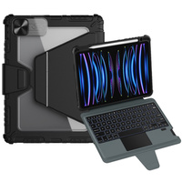 Tok + billentyűzet iPad 10.9 / Air 2020/2022/2024 / Pro 11 2020/2021/2022 , NILLKIN Bumper Link Keyboard Case, fekete