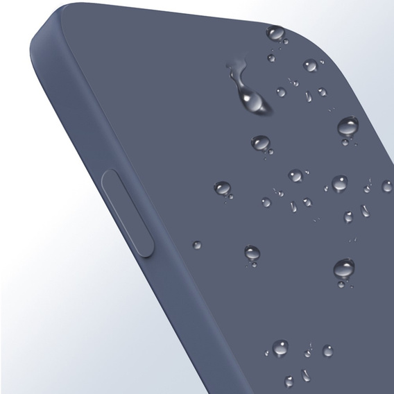 A tok Samsung Galaxy A15, Silicone Lite, sötétkék + 9H üveg