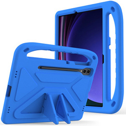 Gyermek tok Samsung Galaxy Tab S9 FE+, Gyermek tok fogantyúval, kék