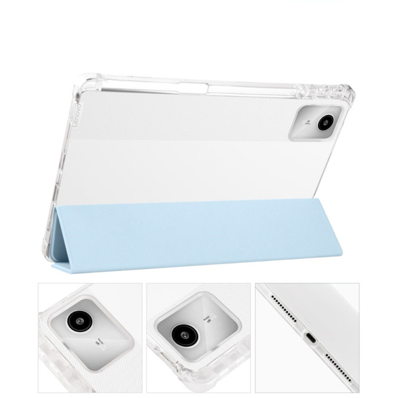 Tok Lenovo Tab M11, Smartcase Hybrid, tolltartó résszel, kék