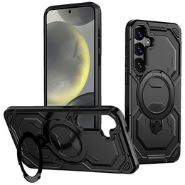 Mágneses tok állvánnyal Samsung Galaxy A57 5G készülékhez, fekete