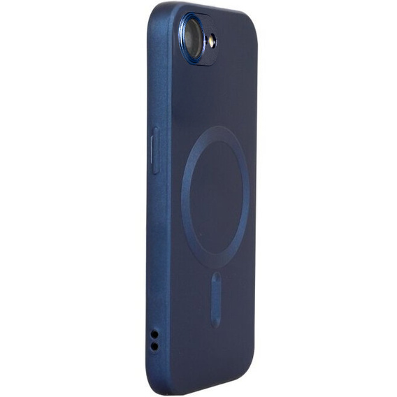 Tok iPhone 16E, ColorMag, MagSafe-hoz, sötétkék + 9H edzett üveg