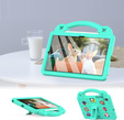 Gyermek tok Samsung Galaxy Tab S6 Lite 10.4 2020/2022 / Tab A7 2020 T500 / T505 / Tab S6 T860/T865, Cute Patterns, állvánnyal, zöld