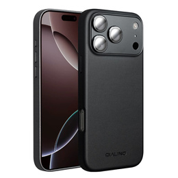 QIALINO tok iPhone 17 Pro készülékhez, MagSafe-hoz, kameravédelemmel, fekete