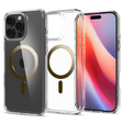 MagSafe Spigen tok iPhone 16 Pro, Ultra Hybrid, átlátszó / zöld + 9H edzett üveg