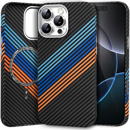 Tok iPhone 16 Pro, Carbon Fiber MagSafe, sötétkék