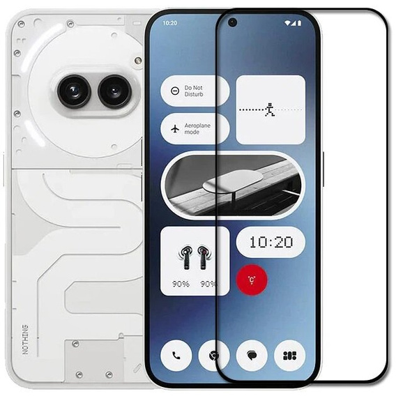 3D edzett üveg Nothing Phone 2a készülékhez, fekete keret
