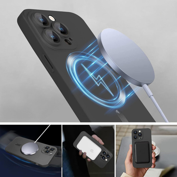 Tok iPhone 16 Pro Max-hoz, ColorMag, MagSafe-hoz, fekete