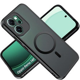 Matt tok Oppo Reno 14F, MagSafe-hoz, áttetsző fekete
