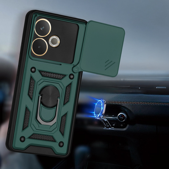 Telefontok a Oppo A5 Pro 5G, CamShield Slide, zöld