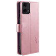 Pattintható tok a Motorola Moto E14, Butterfly, rózsaszín rose gold