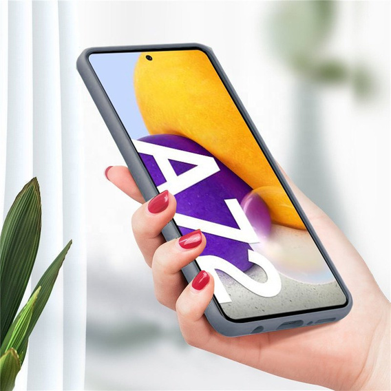 Telefontok a Samsung Galaxy A72 / A72 5G, Silicone Lite, levendula szürke
