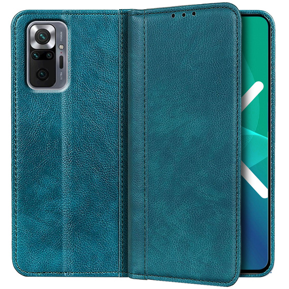 Telefontok a Xiaomi Redmi Note 10 Pro, Wallet Litchi Leather, zöld