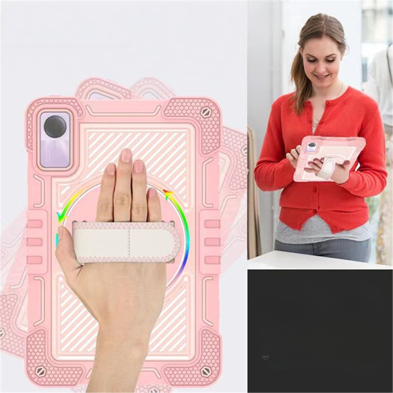 Tok Xiaomi Redmi Pad SE 11", Armoured Protective, rózsaszín