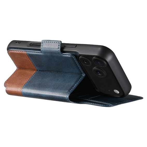 2 az 1-ben flip tok iPhone 17 Pro Max készülékhez, SUTENI, MagSafe-hoz, kék