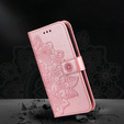Pattintható tok a Samsung Galaxy A14 4G/5G, Mandala Flower, rózsaszín rose gold