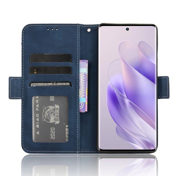 Pattintható tok a Infinix Zero 30 5G, Card Slot, sötétkék