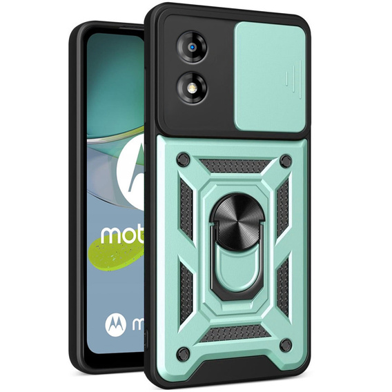 Telefontok a Motorola Moto E13, CamShield Slide, zöld
