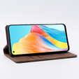 Telefontok a Oppo A78 4G, ERBORD Vintage, pénztárca patenttal, kávé